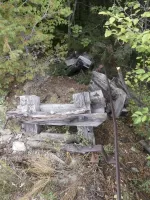 Ligne Maginot - COL D'AGNON - (Ouvrage d'infanterie) - Restes du treuil de chantier