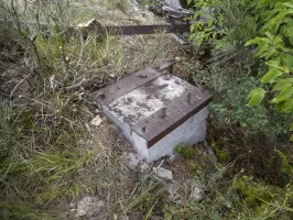 Ligne Maginot - COL D'AGNON - (Ouvrage d'infanterie) - Restes du treuil de chantier