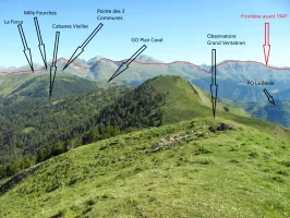 Ligne Maginot - GRAND VENTABREN - (Observatoire d'infanterie) - Vu du sommet du Grand Ventabren vers l'Authion