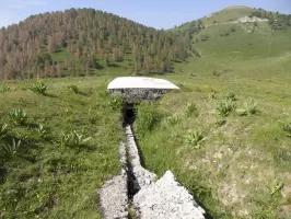 Ligne Maginot - PLAN CAVAL 3 - (Blockhaus pour arme infanterie) - La tranchée d'accès au blockhaus