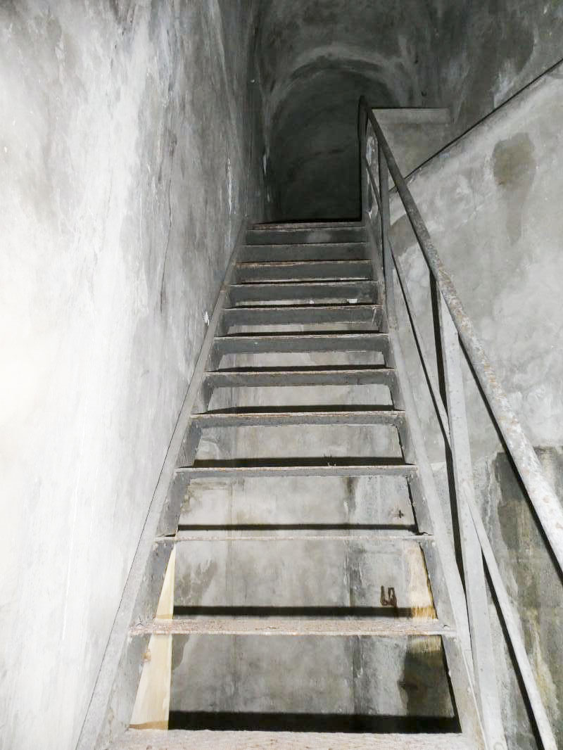 Ligne Maginot - BERGHE NORD (TUNNEL DE) - (Blockhaus pour arme infanterie) - L'escalier d'accés à la chambre de tir supérieure