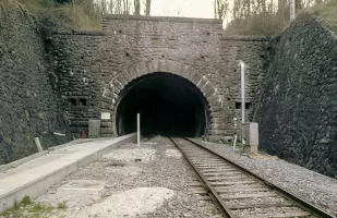 Ligne Maginot - BRAUS NORD (TUNNEL DE ) - (Blockhaus pour arme infanterie) - L'entrée du tunnel, avec les deux blockhaus de défense  de part et d'autre
