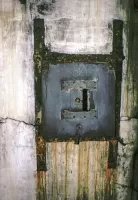 Ligne Maginot - BRAUS NORD (TUNNEL DE ) - (Blockhaus pour arme infanterie) - Créneaux vus de l'intérieur. Détail du volet