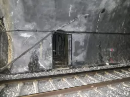 Ligne Maginot - CARANCA NORD (TUNNEL DE) - (Blockhaus pour arme infanterie) - Entrée du blockhaus par la galerie du Caranca.
