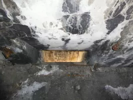 Ligne Maginot - CARANCA SUD (TUNNEL DE) - (Blockhaus pour arme infanterie) - Chambre de tir supérieure
Rare! Galerie de grenadage sur la voute