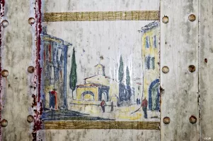 Ligne Maginot - COL DE BROUIS (CDB) - E01 - (Ouvrage d'infanterie) - Peinture murale 'Méditerranée'