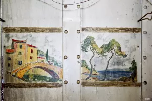 Ligne Maginot - COL DE BROUIS (CDB) - E01 - (Ouvrage d'infanterie) - Peinture murale 'Méditerranée'