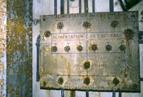 Ligne Maginot - COL DE BROUIS (CDB) - E01 - (Ouvrage d'infanterie) - Le tableau de la distribution en eau de l'ouvrage