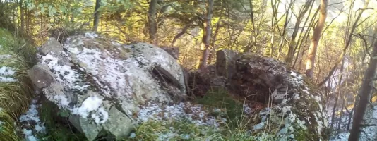 Ligne Maginot - COL DE L'ORME - (Blockhaus pour arme infanterie) - Le toit effondré 