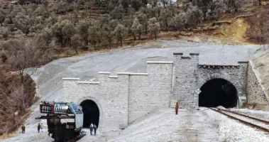 Ligne Maginot - Tunnel de Gigne et Caranca - Les entrées des deux tunnels sont achevées après les réparations