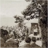Ligne Maginot - MONTE GROSSO (MG) - E02 - (Ouvrage d'artillerie) - Office religieux célébré par Mgr Rémond en 1939