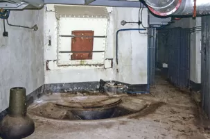 Ligne Maginot - MONTE GROSSO (MG) - E02 - (Ouvrage d'artillerie) - Bloc 3
Chambre de tir du canon obusier de 75 Mle29
