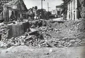 Ligne Maginot - 102 - PONT de l'UNION - (DMP - Dispositif de Mine Permanent) - Le DMP du Pont de l'Union après avoir été actionné