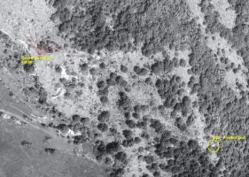 Ligne Maginot - Sommet de l'AVELLAN - L'ensemble des cuves d'infanterie est visible en haut de la photo