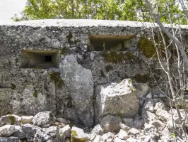 Ligne Maginot - BAISSE DU LOUP - (Blockhaus pour arme infanterie) - Créneaux nord