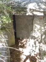 Ligne Maginot - BAISSE DU LOUP - (Blockhaus pour arme infanterie) - La chicane que forme l’entrée et la tranchée accès
