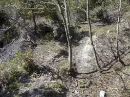 Ligne Maginot - COL DE VERROUX EST 2 - (Abri) - La tranchée reliant Est 2 à Est 1