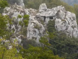 Ligne Maginot - COTE 942 SUD - (Observatoire d'infanterie) - Ce que l'on peut voir du poste quand on est un peu au NNO du col de Ségra
