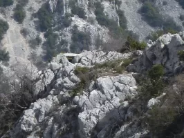 Ligne Maginot - CROIX DE FOISSA - (Observatoire d'artillerie) - Vu prise entre le mont Ours et le pic de Garuche