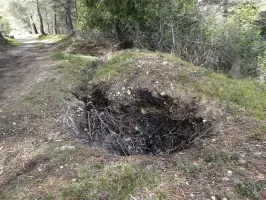 Ligne Maginot - CROIX de MURATORE (Observatoire d'artillerie) - Position passagère d'infanterie à la croix de Muratore. L'une ou l'autre est peut-être l'observatoire.