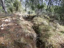 Ligne Maginot - CROIX de MURATORE (Observatoire d'artillerie) - Position passagère d'infanterie à la croix de Muratore. L'une ou l'autre est peut-être l'observatoire.