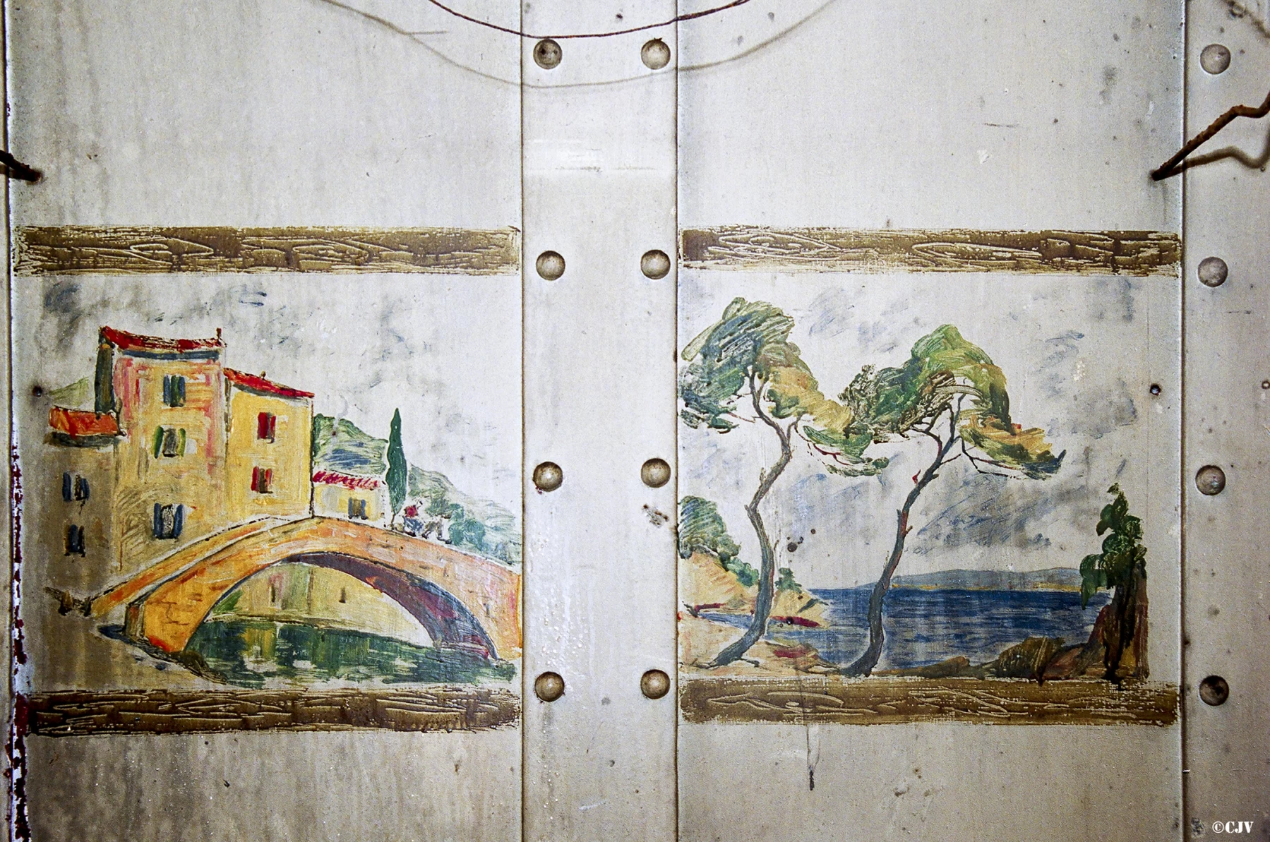 Ligne Maginot - COL DE BROUIS (CDB) - E01 - (Ouvrage d'infanterie) - Peinture murale 'Méditerranée'