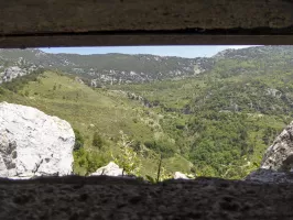 Ligne Maginot - LA PENA (PE) - (Ouvrage d'infanterie) - Vue sur le Col de la Chapelle de St Bernard