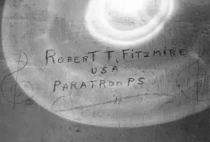 Ligne Maginot - LA PENA (PE) - (Ouvrage d'infanterie) - Un graffiti laissé par un soldat américain.