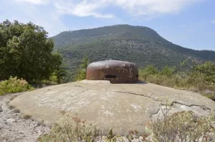 Ligne Maginot - MONT GROS DE ROQUEBRUNE - (Observatoire d'artillerie) - Vue sur le Mont Agel