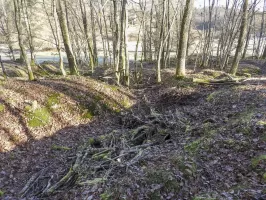 Ligne Maginot - WALDECK (9°BIE 60°RMAF) - (Position d'artillerie préparée) - Un réseau de tranchées.