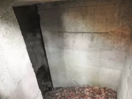 Ligne Maginot - HANAU CENTRE 2 - (PC de Sous-Quartier) - L'entrée en chicane de l'abri.