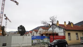 Ligne Maginot - QUARTIER AUVARE - SAINT ROCH (157° RAP) - (Casernement) - Caserne  Auvare,  vue de l'arrière de la partie police  et du chantier