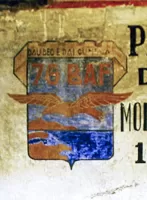 Ligne Maginot - TETE DE CHIEN - (Casernement) - Peinture murale dans le bâtiment G
Détail