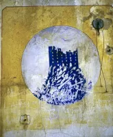 Ligne Maginot - TETE DE CHIEN - (Casernement) - Peinture murale dans le bâtiment G 
Castillon  ou Castes Ruines ?