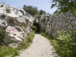 Ligne Maginot - TETE DE CHIEN - (Abri) - Le tunnel menant aux abris
