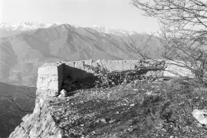 Ligne Maginot - TETE DU LOUP - (Position d'artillerie préparée) - Plateforme pour piéce d'artillerie