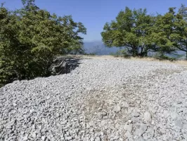 Ligne Maginot - TETE DU LOUP - (Position d'artillerie préparée) - Autre vue de la plate forme