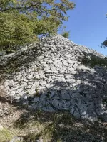 Ligne Maginot - TETE DU LOUP - (Position d'artillerie préparée) - Autre muret pour soutenir un angle de la plate-forme