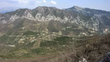 Ligne Maginot - TETE DU LOUP - (Position d'artillerie préparée) - Vue sur le fort de Castillon