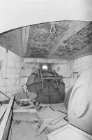 Ligne Maginot - TETE DE CHIEN - FORT MASSENA (6° BIE - 157° RAP) - (Position d'artillerie préparée) - La casemate d'artillerie Mougin vue de l'intérieur