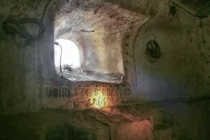 Ligne Maginot - TETE DE CHIEN - FORT MASSENA (6° BIE - 157° RAP) - (Position d'artillerie préparée) - Embrasure du 155L