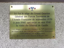 Ligne Maginot - Chateau des Bondons - La Férté sous Jouarre - Plaque commémorative