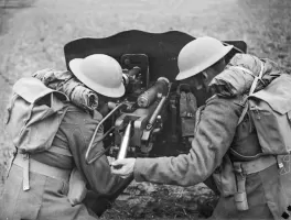 Ligne Maginot - Canon antichar de 25 SA mle 37 - Canon de 25 SA mis en oeuvre par les troupes anglaises 