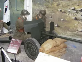 Ligne Maginot - Canon AC de 25 SA mle 1934 Hotchkiss - Musée des Blindés (Saumur)