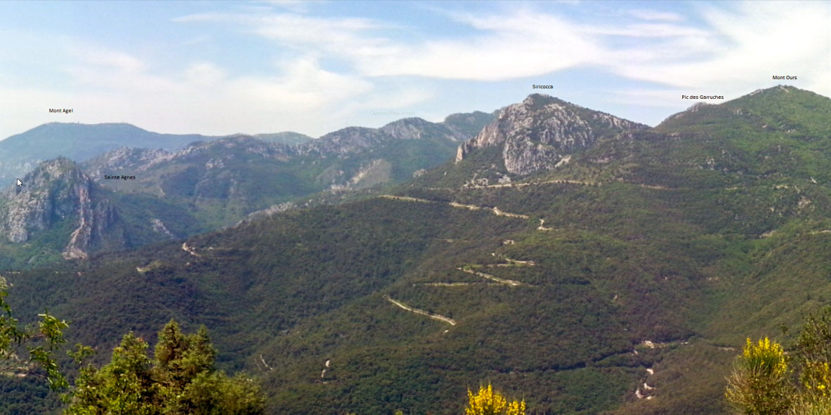Ligne Maginot - LA PENA (PE) - (Ouvrage d'infanterie) - Panoramique pris depuis le casernement de La Pena