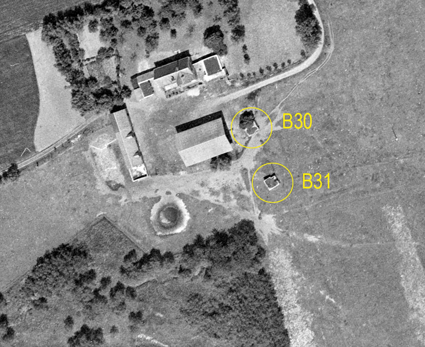 Ligne Maginot - B30/31 - BASSE PLAINE 1 et 2 - (Blockhaus pour arme infanterie) -  - IGN - Géoportail 1962