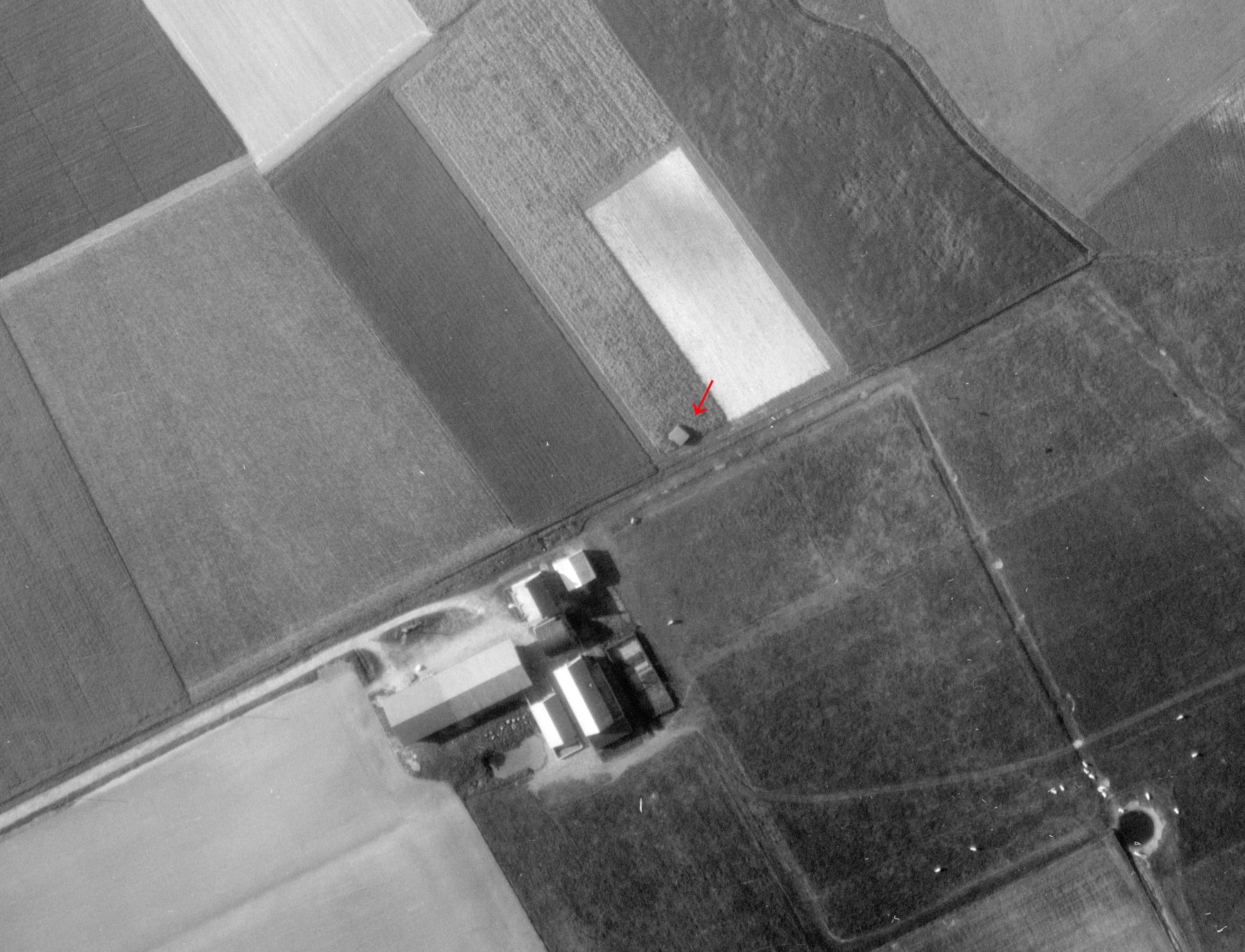 Ligne Maginot - B45 - FERME SAINTE FOY - (Blockhaus pour arme infanterie) -  - IGN - Géoportail 1957