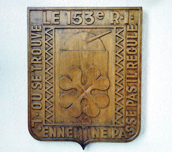 Ligne Maginot - 153° RIF - Salle d'Honneur du 153° RI