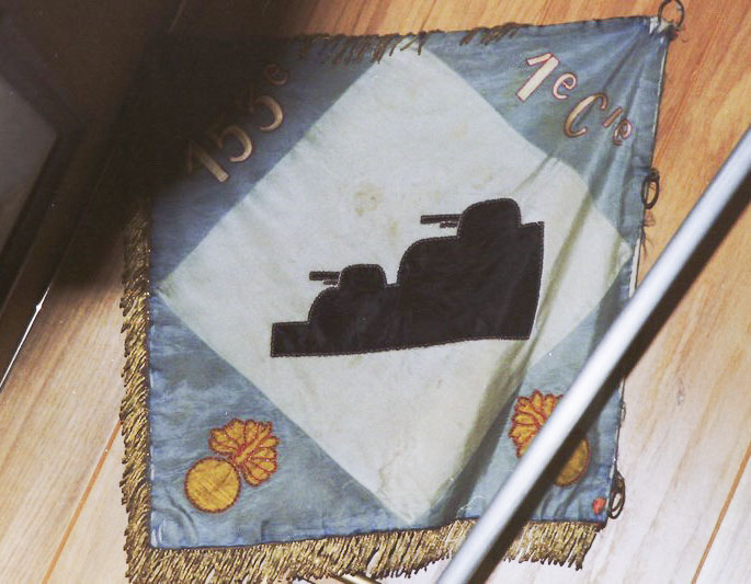 Ligne Maginot - 153° RIF - Fanion de la 1° Cie du 153° RIF