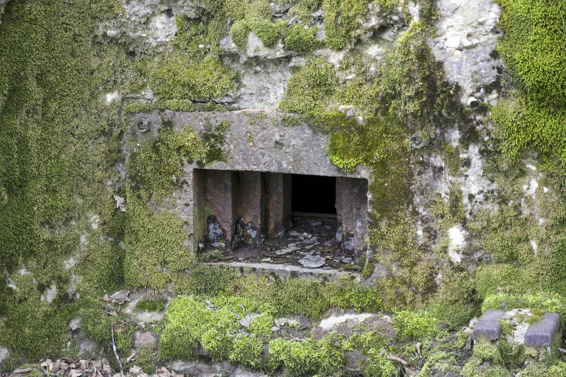 Ligne Maginot - CB225 - BOIS DE CATTENOM 03 - (Blockhaus pour arme infanterie) - Créneau mitrailleuse - Michel Teiten